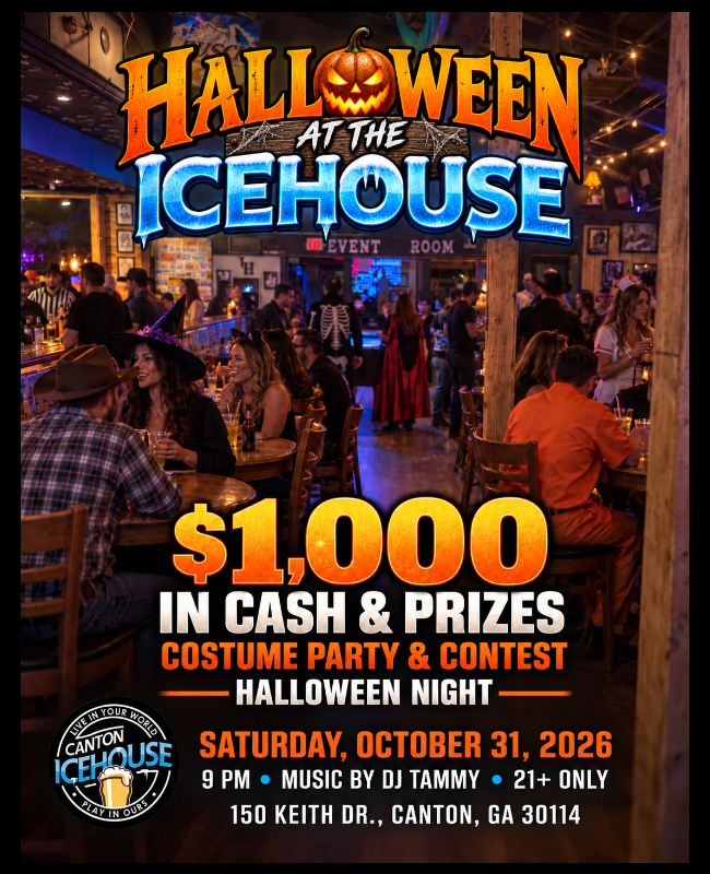 Halloween at the Icehouse event poster